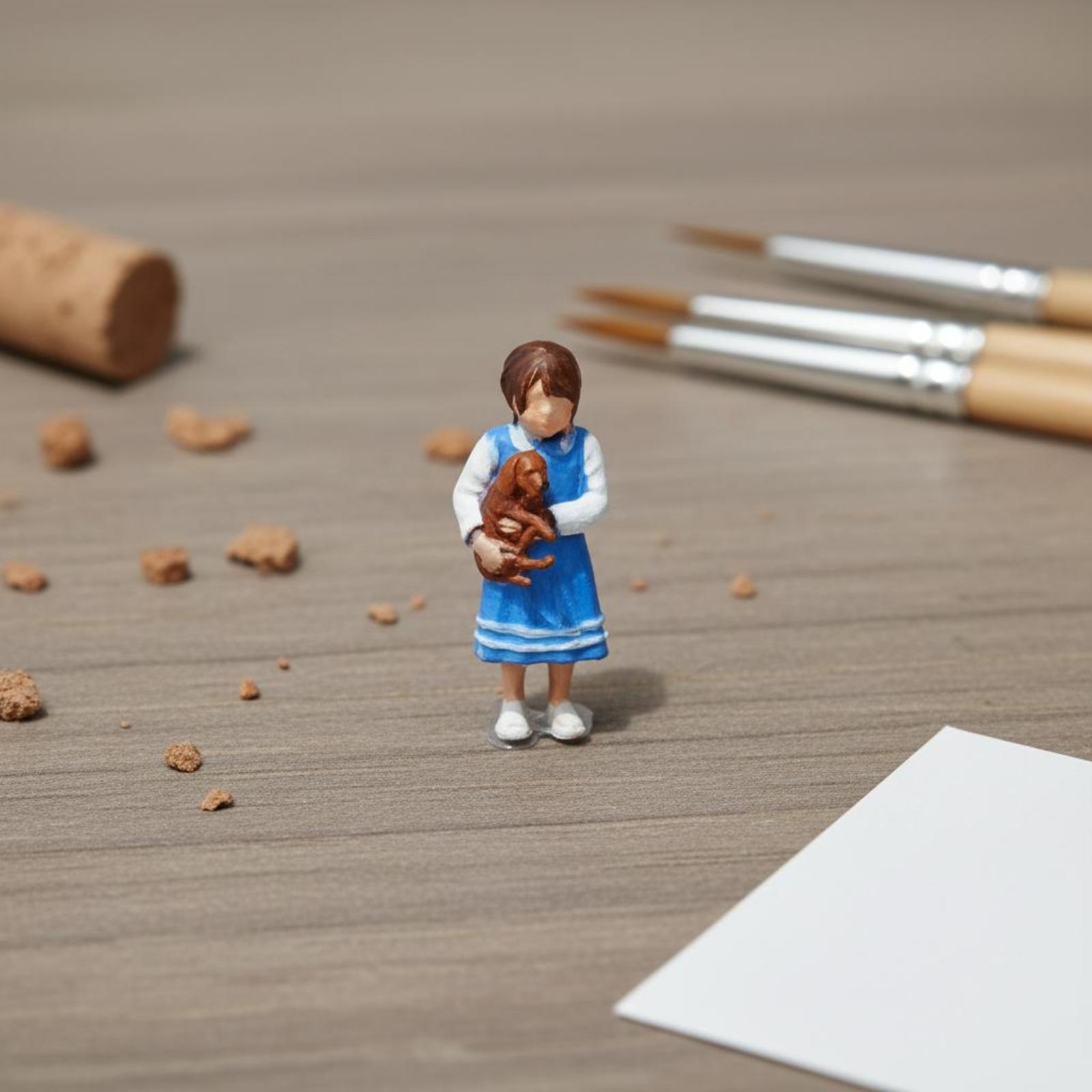 3D Printing Model Free - Park Scene Figure 3D Printed Diorama