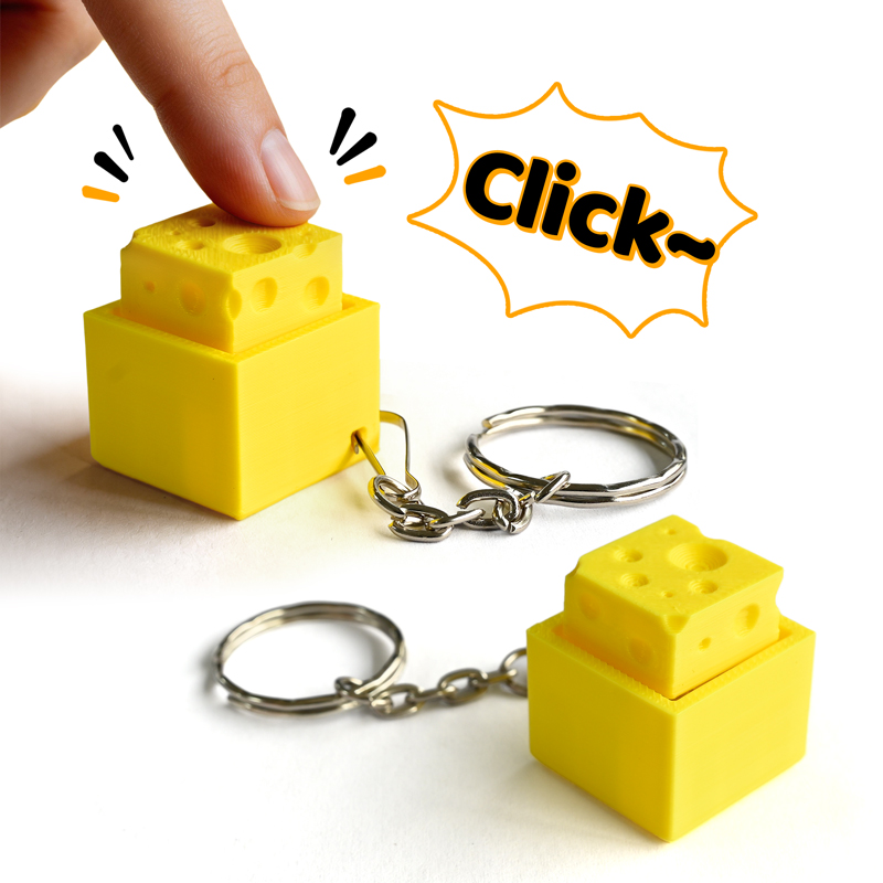 3D Printed Cheesy Key Fidget C - огляд і ціна 3D Printing Model Free