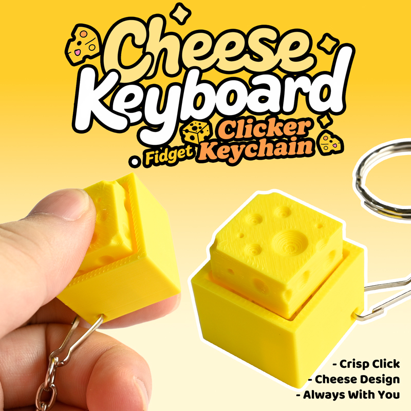 3D Printed Cheesy Key Fidget C - огляд і ціна 3D Printing Model Free