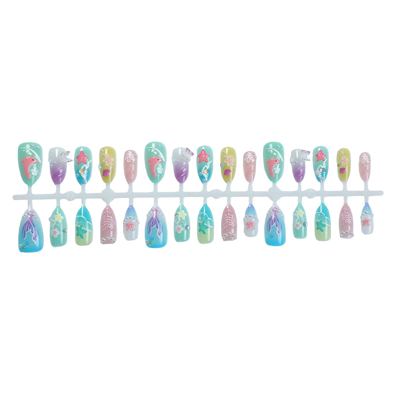 30pcs Summer Press on Nails 3D - огляд і ціна 3D Printing Nails