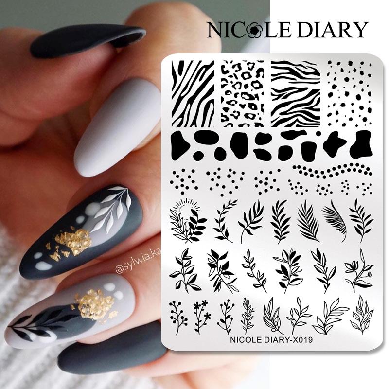 NICOLE DIARY Leaves Flower Nai - огляд і ціна 3D Printing Templates Free