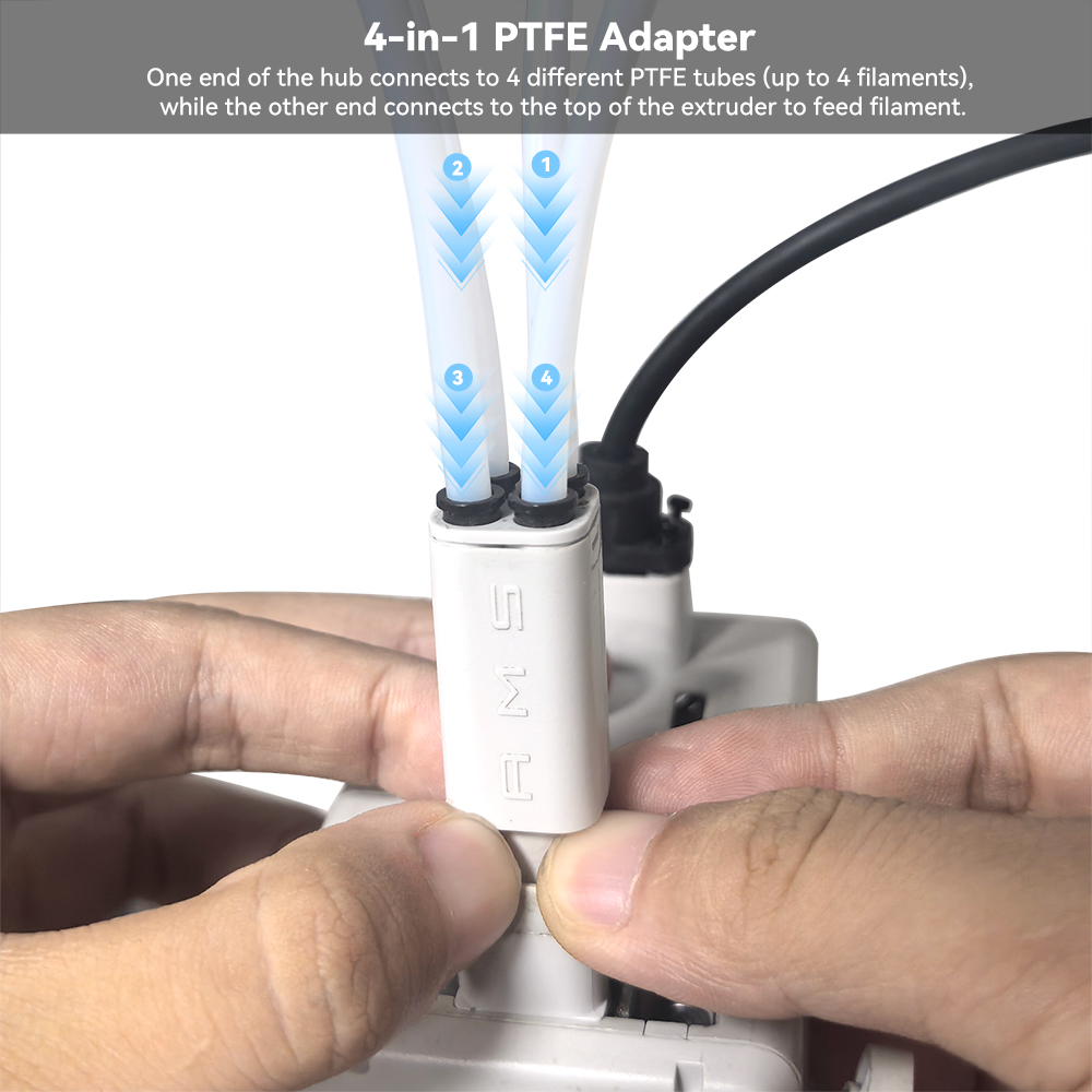 Upgraded 4-in-1 PTFE AdapterFo - огляд і ціна 3D Printing Bambu Lab A1