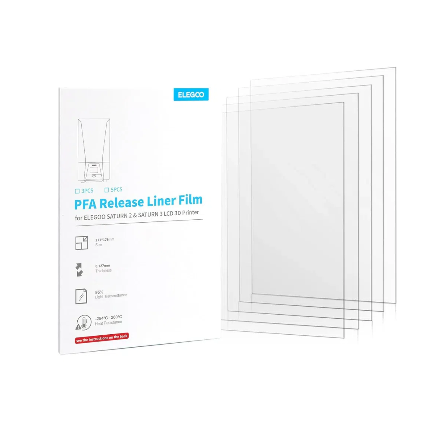 Film for ELEGOO PFA Release Li - огляд і ціна 3D Printing Elegoo