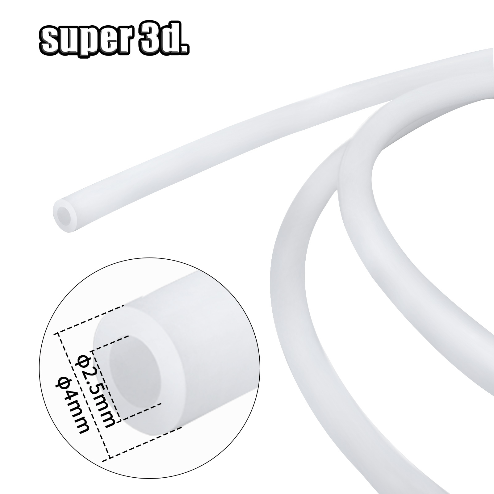 1/2/50M Bambu Lab PTFE Tube ID - огляд і ціна 3D Printing Bambu Lab A1