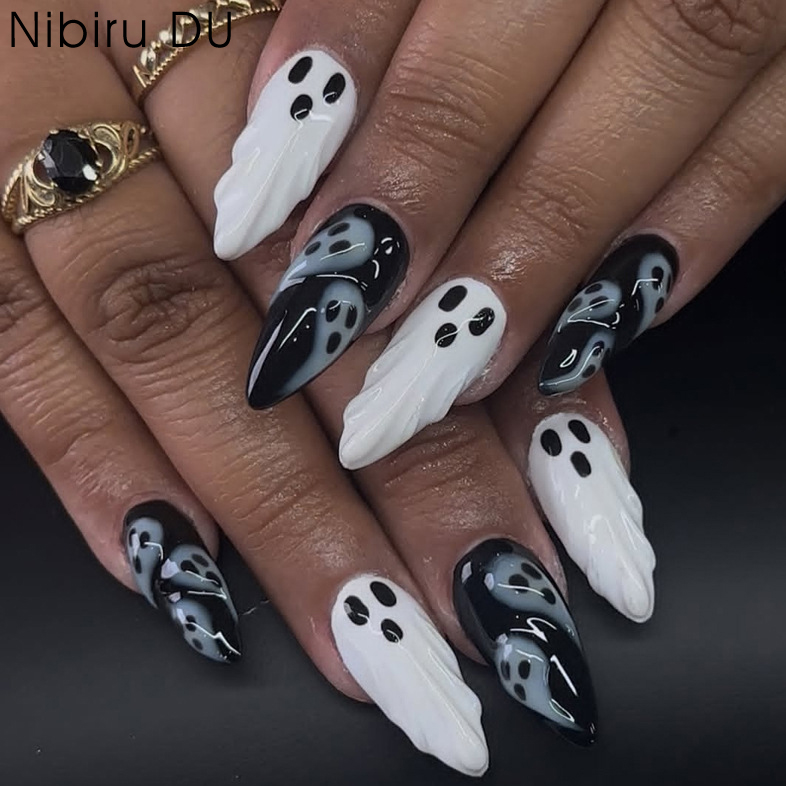 30pcs 2025 Halloween Almond Sh - огляд і ціна 3D Printing Nails