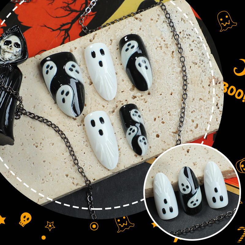 30pcs 2025 Halloween Almond Sh - огляд і ціна 3D Printing Nails