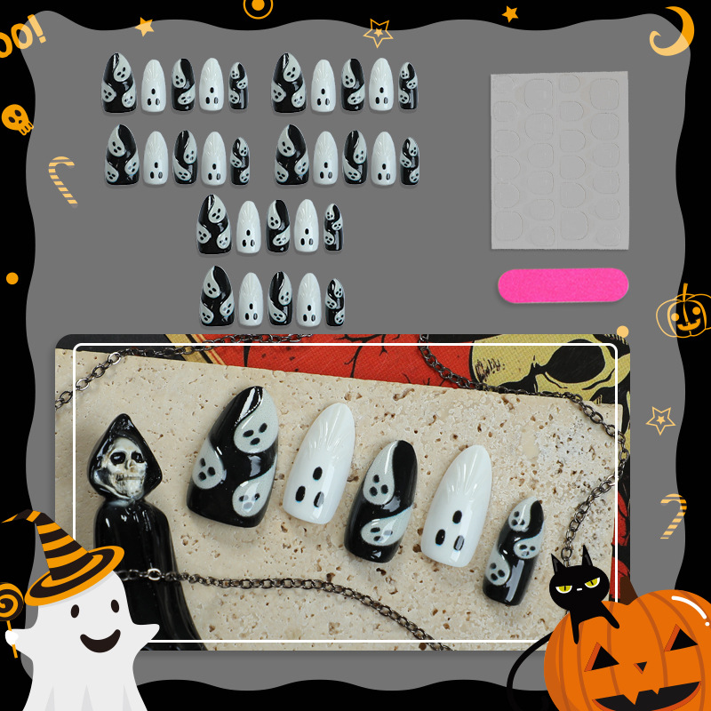 30pcs 2025 Halloween Almond Sh - огляд і ціна 3D Printing Nails