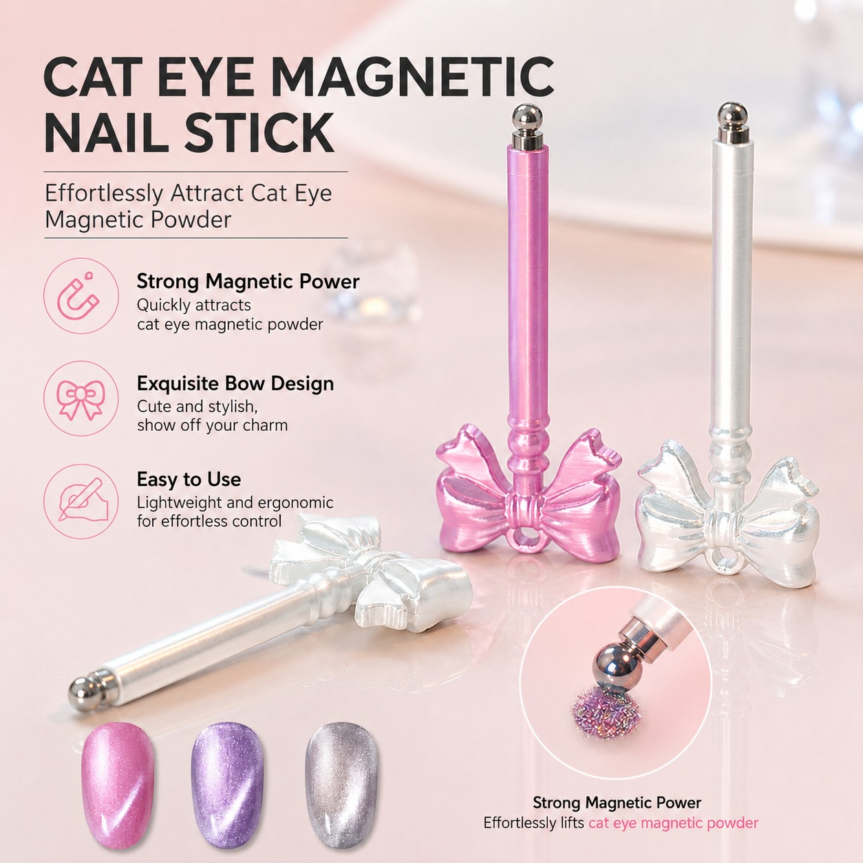 3D Printed Bow Cat Eye Magneti - огляд і ціна 3D Printing Glass