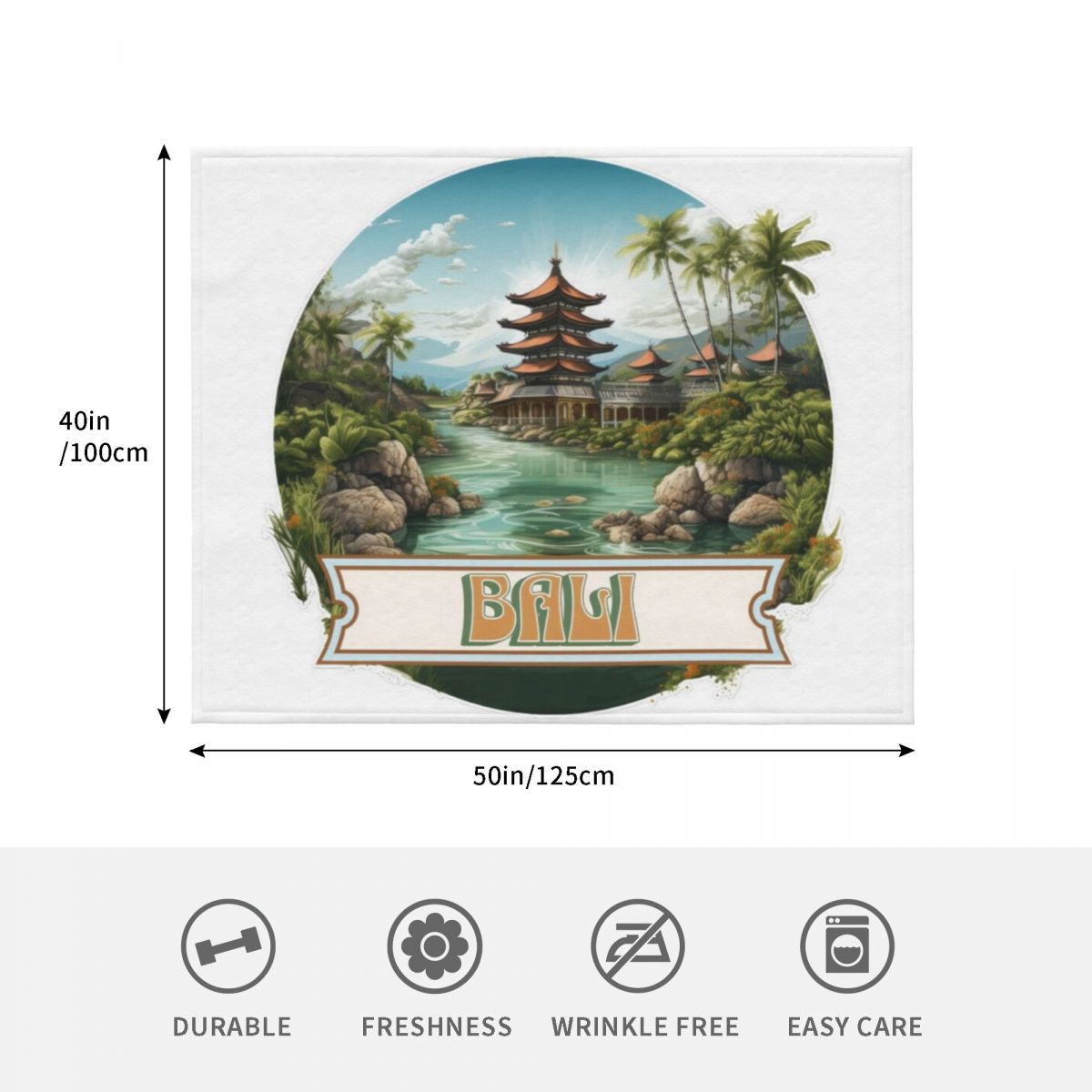 Bali Indonesia Throw Blanket W - огляд і ціна 3D Printing Indonesia