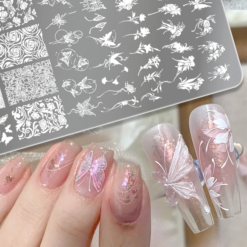 BORN PRETTY Leaves Flower Nail - огляд і ціна 3D Printing Templates Free