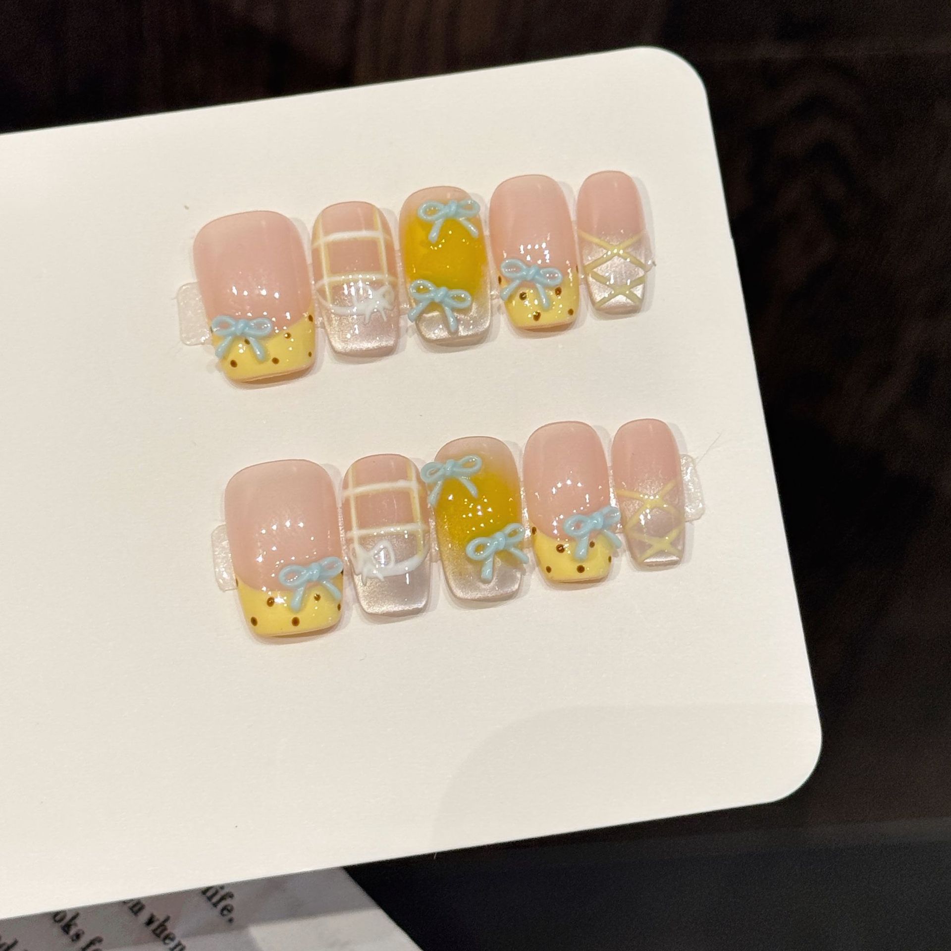 10pcs Handmade Kawaii Cute Gra - огляд і ціна 3D Printing Nails