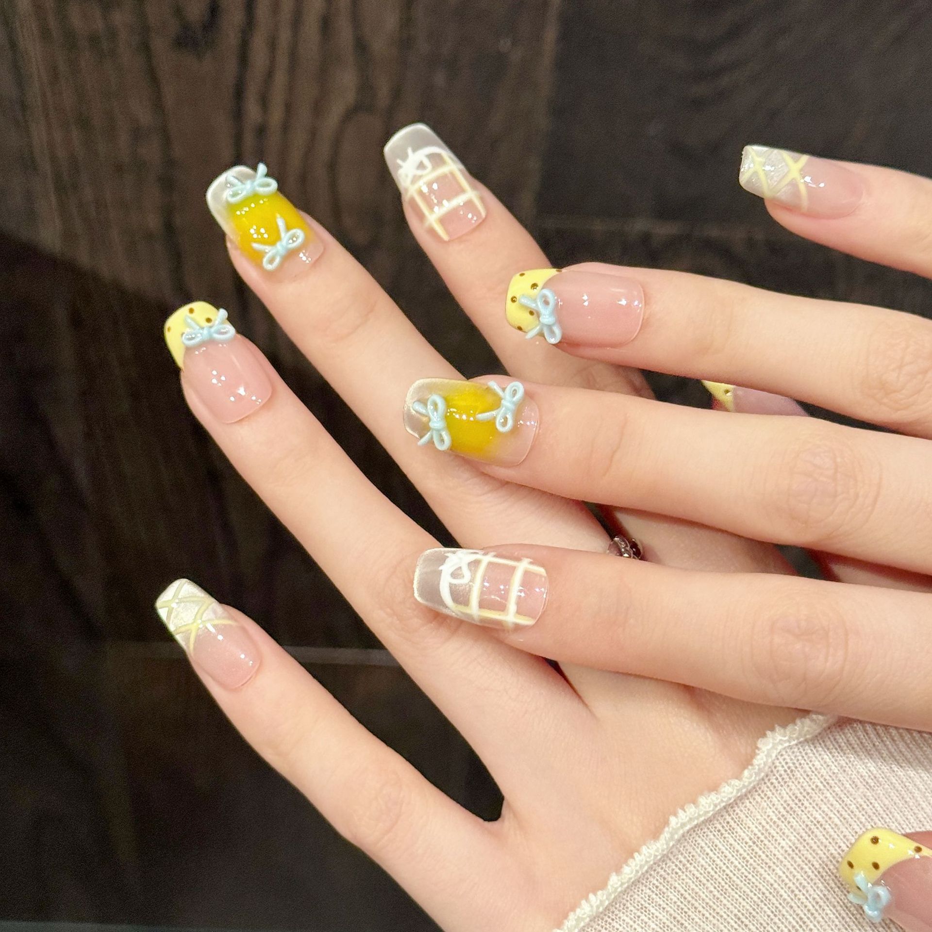 10pcs Handmade Kawaii Cute Gra - огляд і ціна 3D Printing Nails