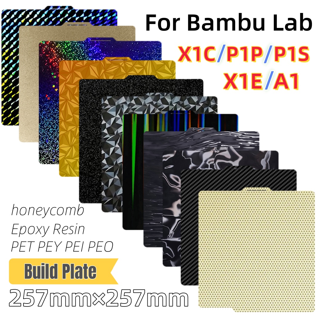 Build Plate 257x257 Spring Ste - огляд і ціна 3D Printing Bambu Lab A1