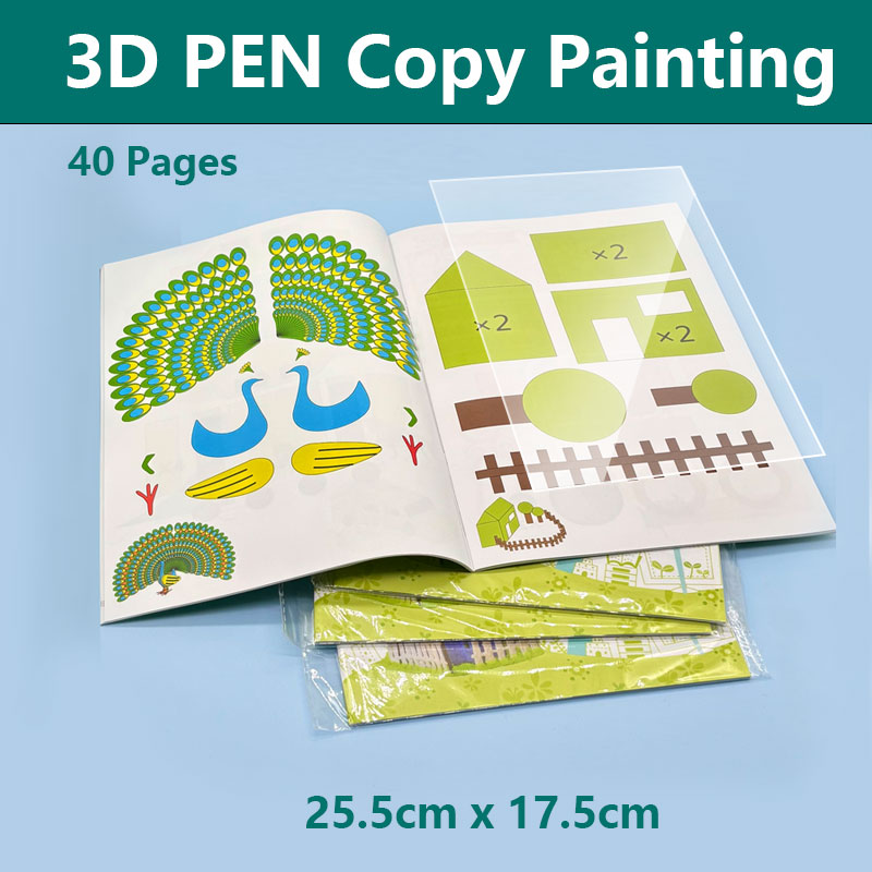 3D Pen Drawing Book with Graph - огляд і ціна 3D Printing Templates Free