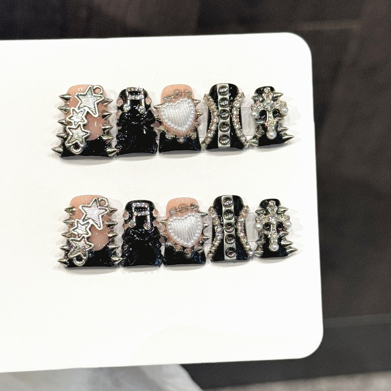 10PCS Y2k Purple Pink Zebra Le - огляд і ціна 3D Printing Nails