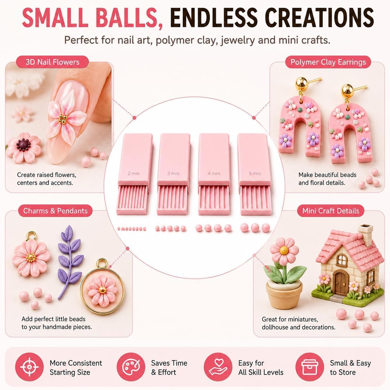 4PCS 3D Print Clay Gel Ball Ma - огляд і ціна 3D Printing Nails