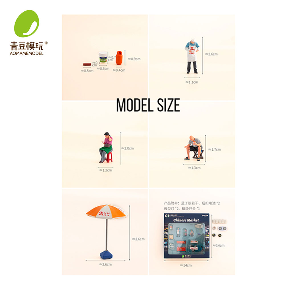 1/64 Night market s Model Kit- - огляд і ціна 3D Printing Model Free