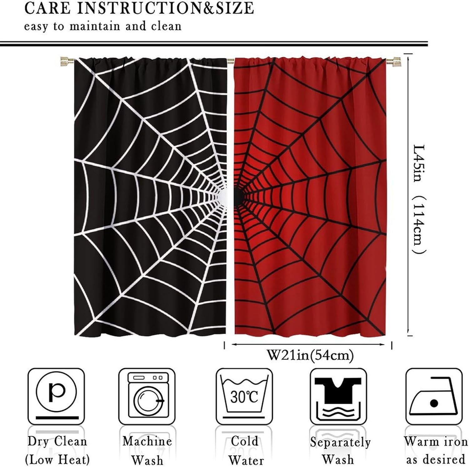 Spider Web Window Curtains, Bl - огляд і ціна 3D Printing Web