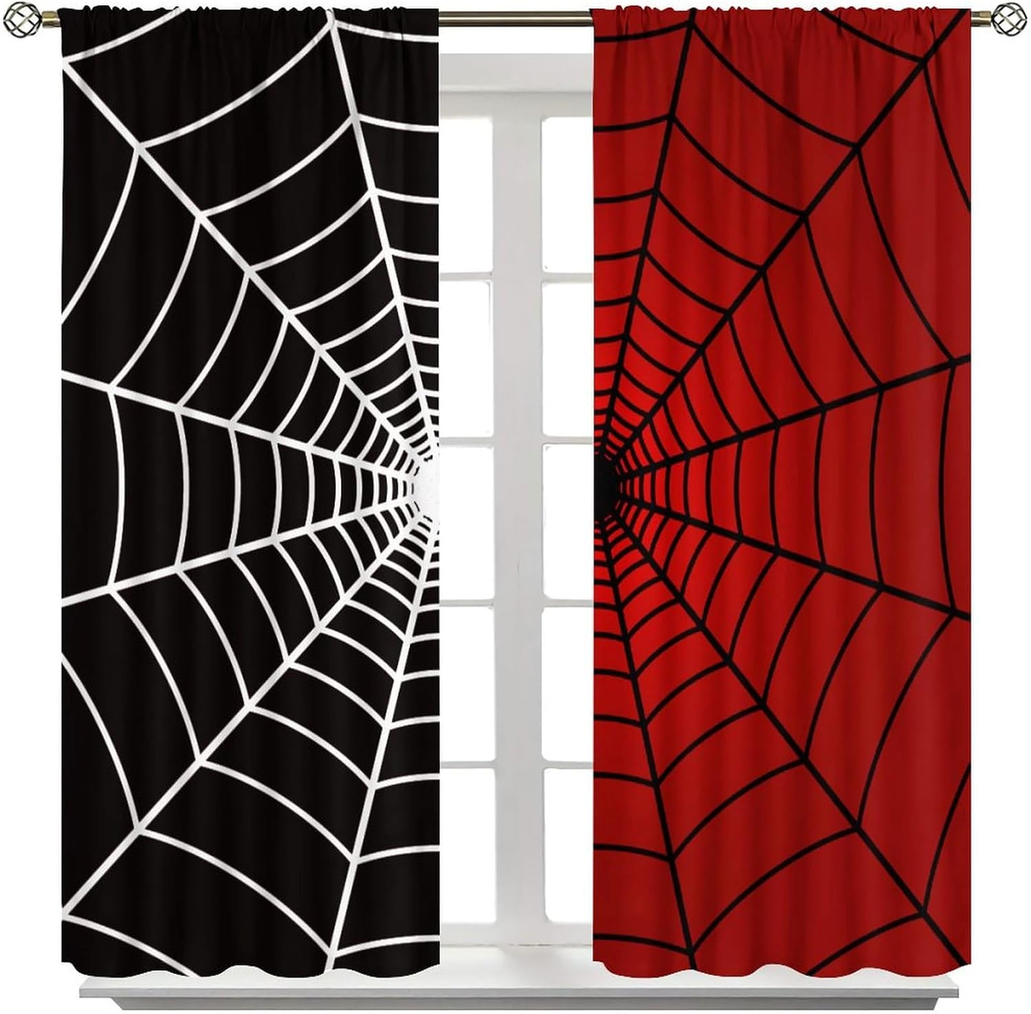 Spider Web Window Curtains, Bl - огляд і ціна 3D Printing Web