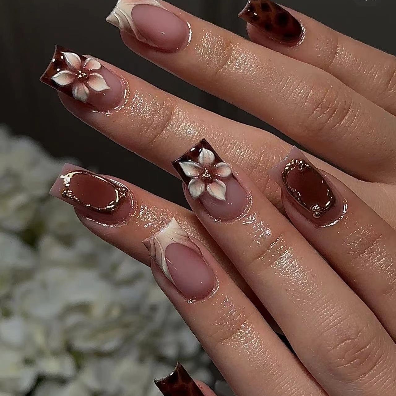 Short square fake nails for wo - огляд і ціна 3D Printing Nails