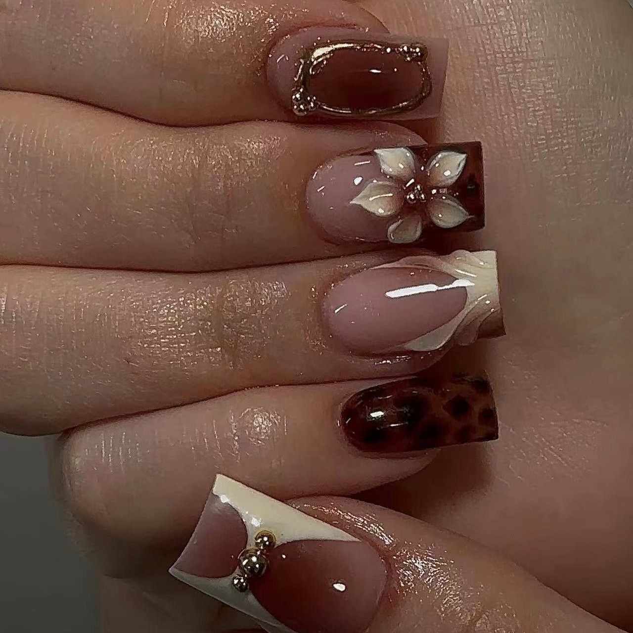 Short square fake nails for wo - огляд і ціна 3D Printing Nails